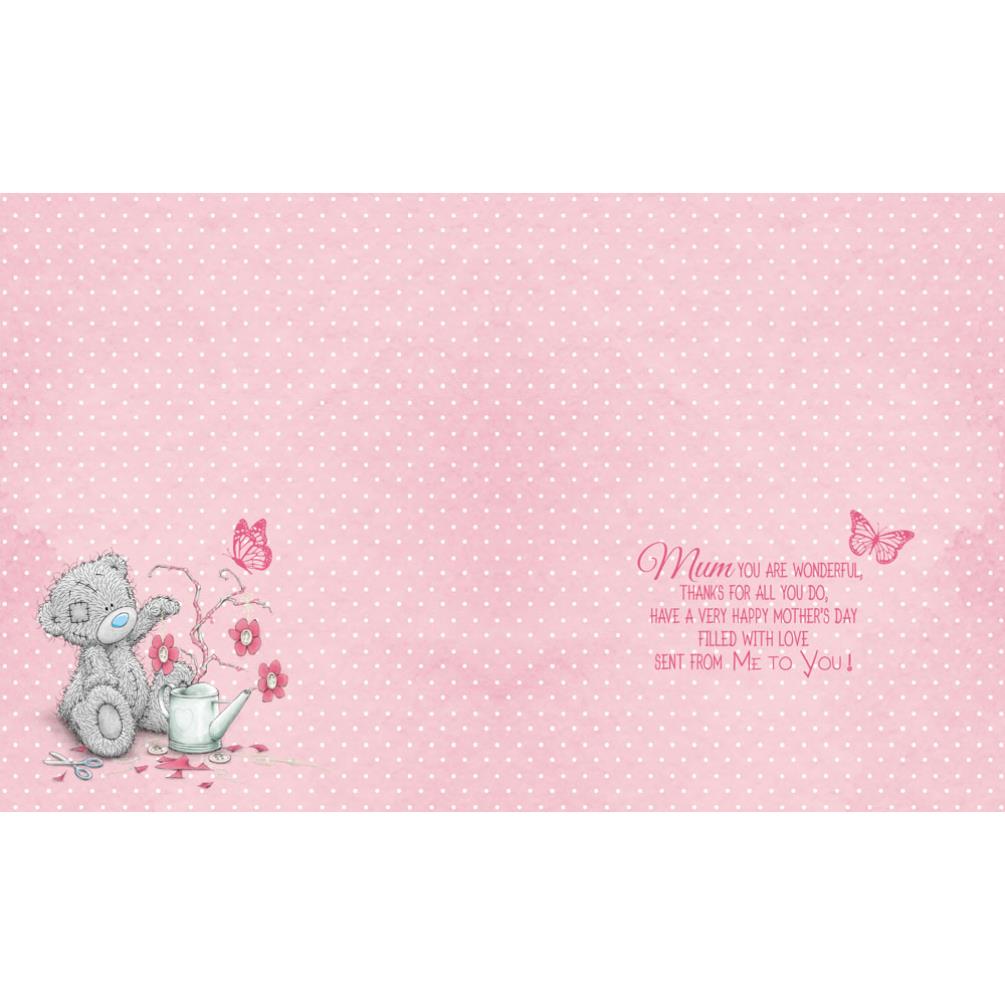 Mum Me to You Bear Handmade Mothers Day Card Extra Image 1